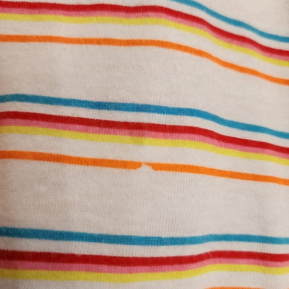 Disney red Mickey Mouse multi stripe short sleeve t-shirt waist tie XXL - Picture 6 of 6